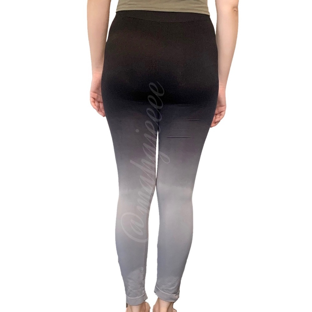 3 LEFT Ombré footless yoga leggings - Picture 4 of 4